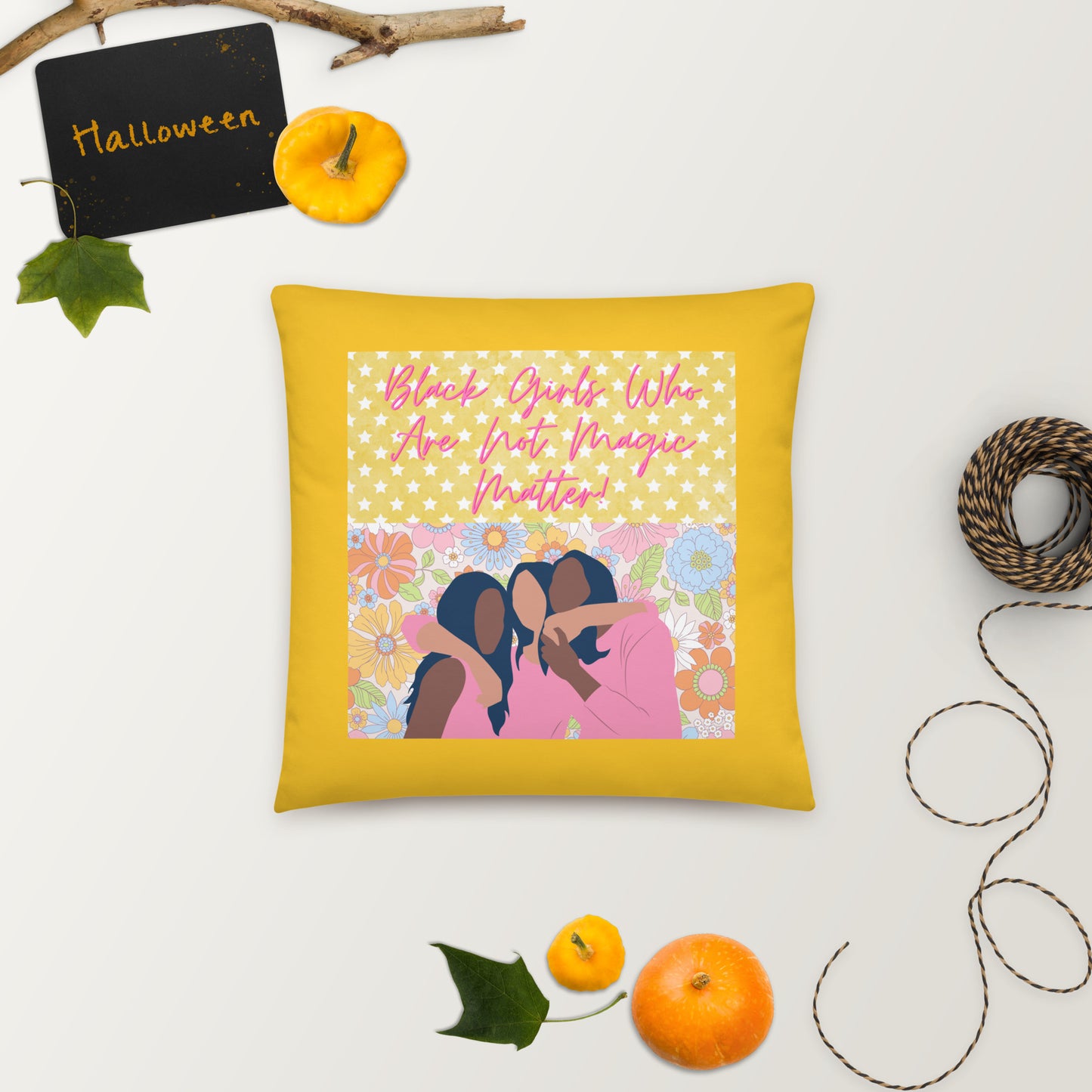 Black Not Magic Pillow #3
