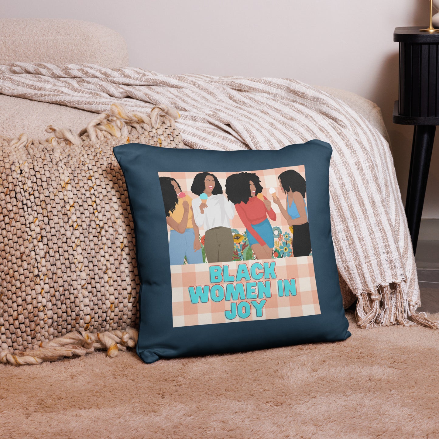 Black Women in Joy Pillow 1