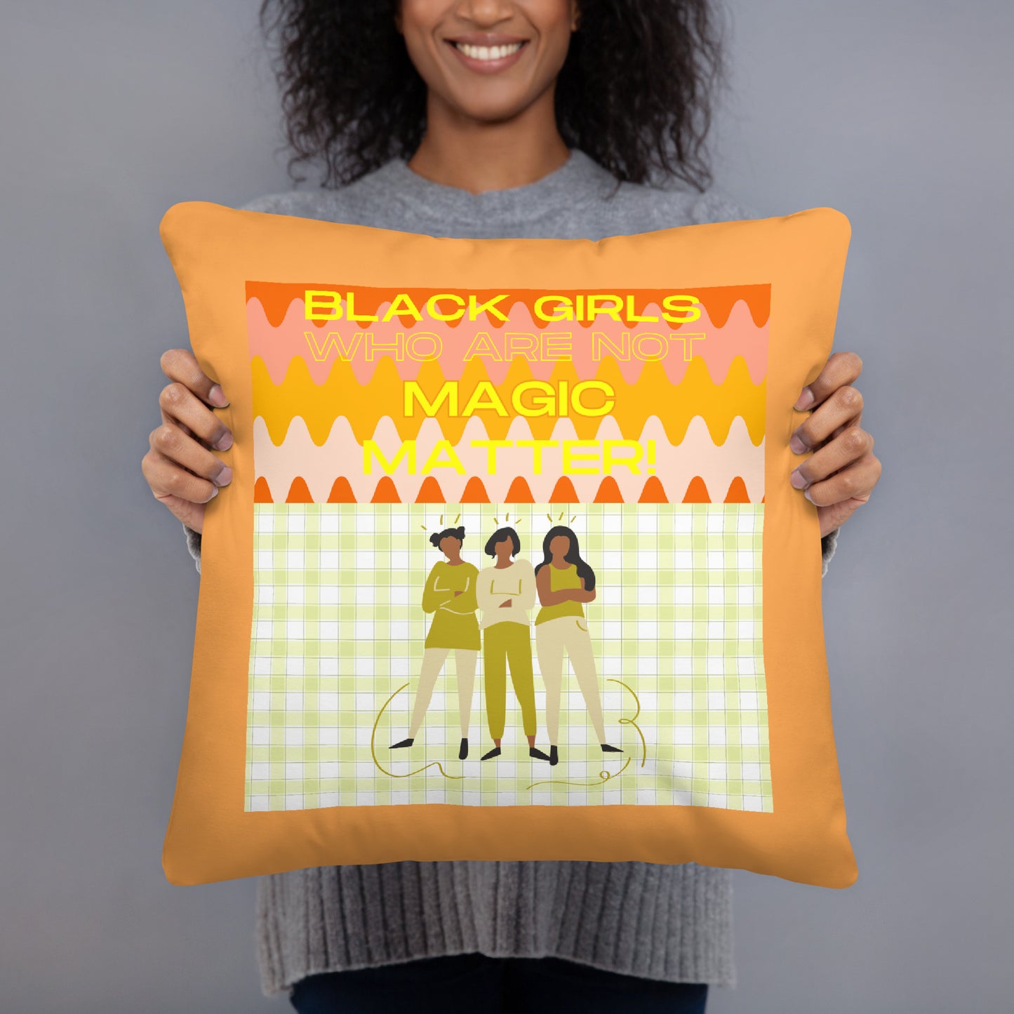 Black Not Magic Pillow #2A