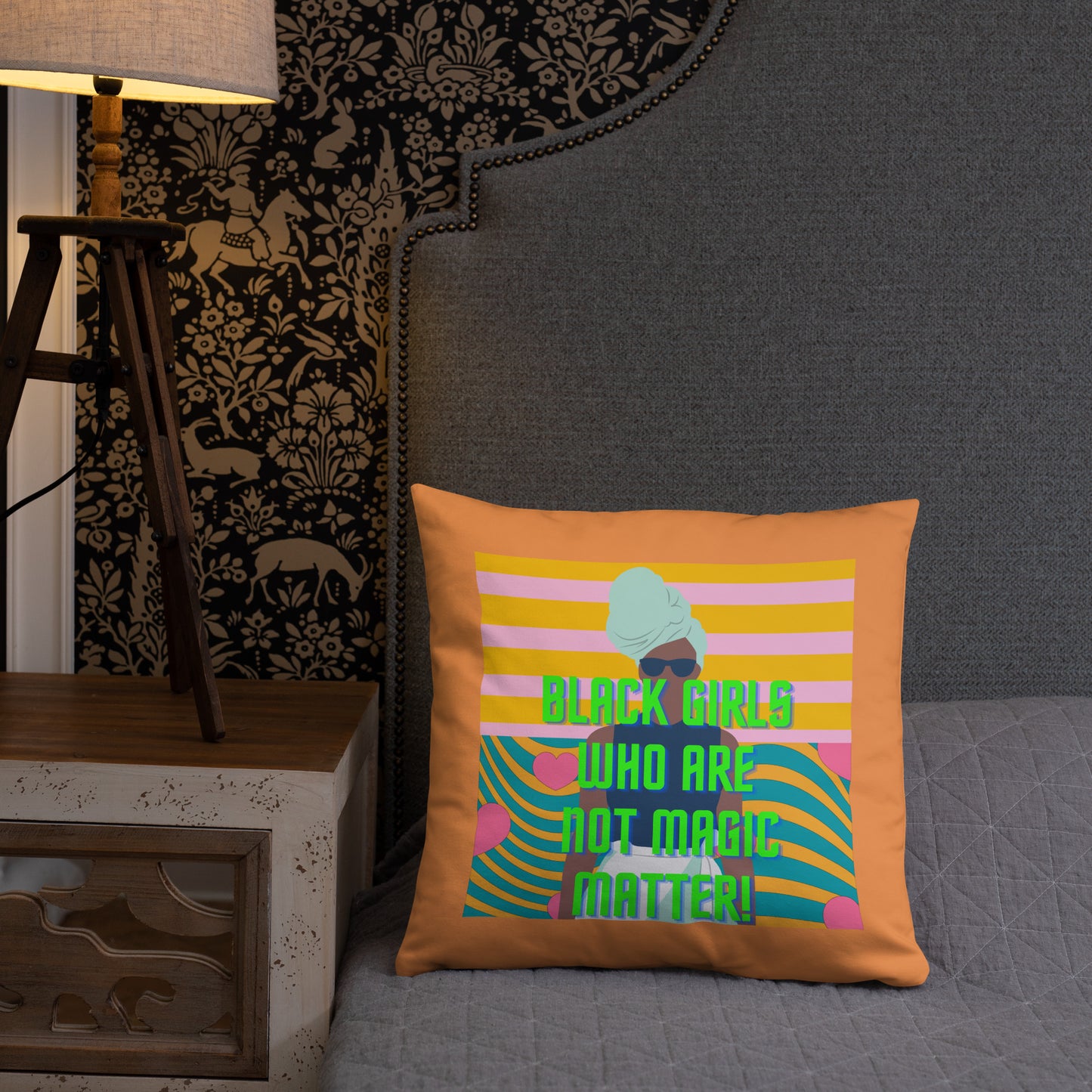 Black Not Magic Pillow #1A