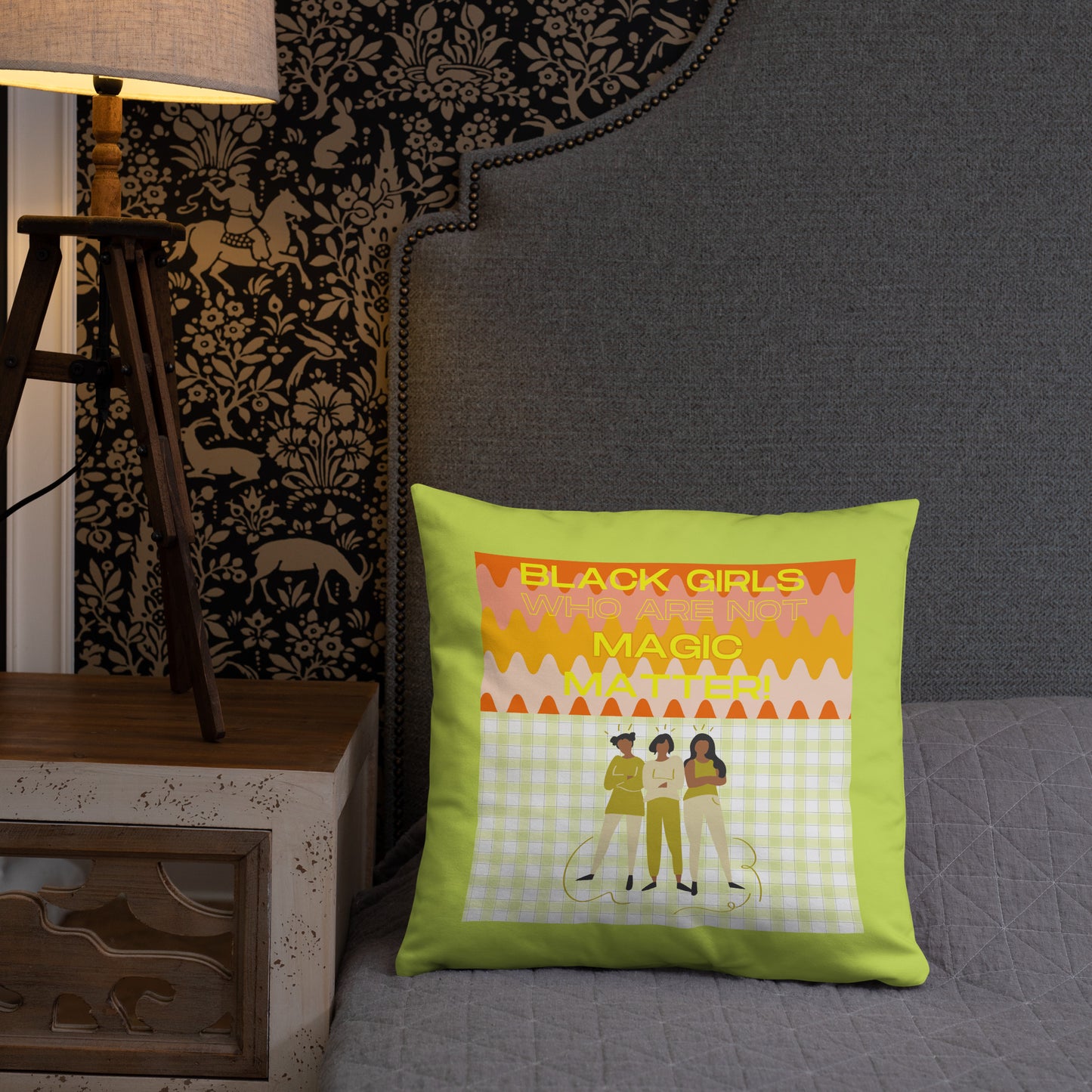 Black Not Magic Pillow #2