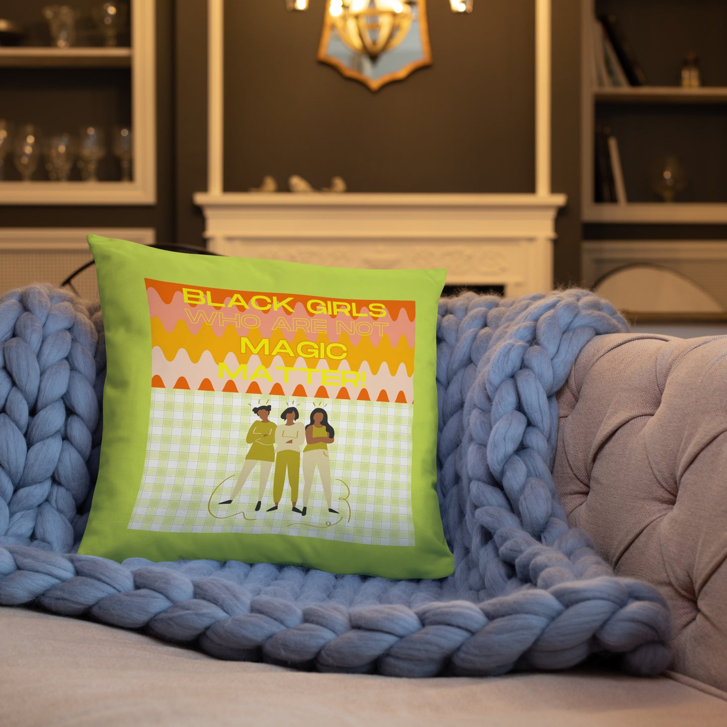 Black Not Magic Pillow #2