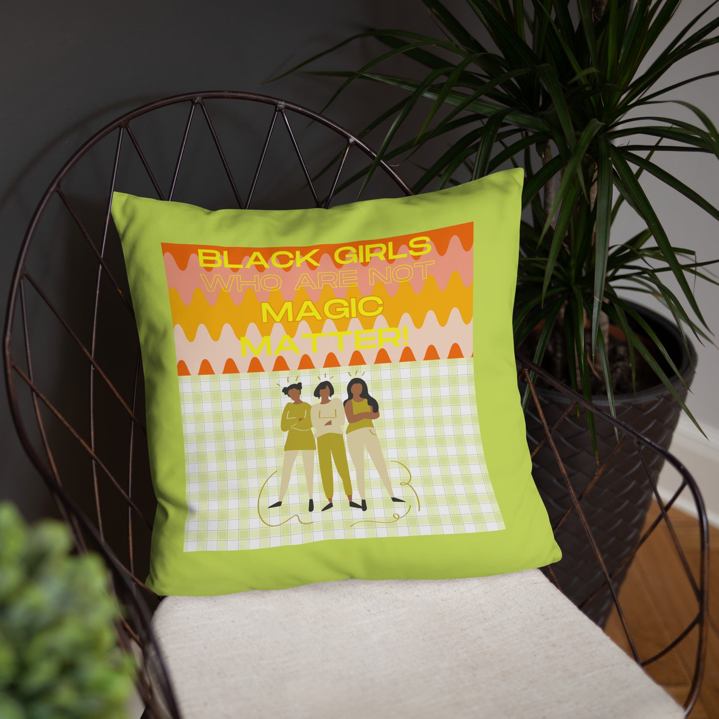 Black Not Magic Pillow #2