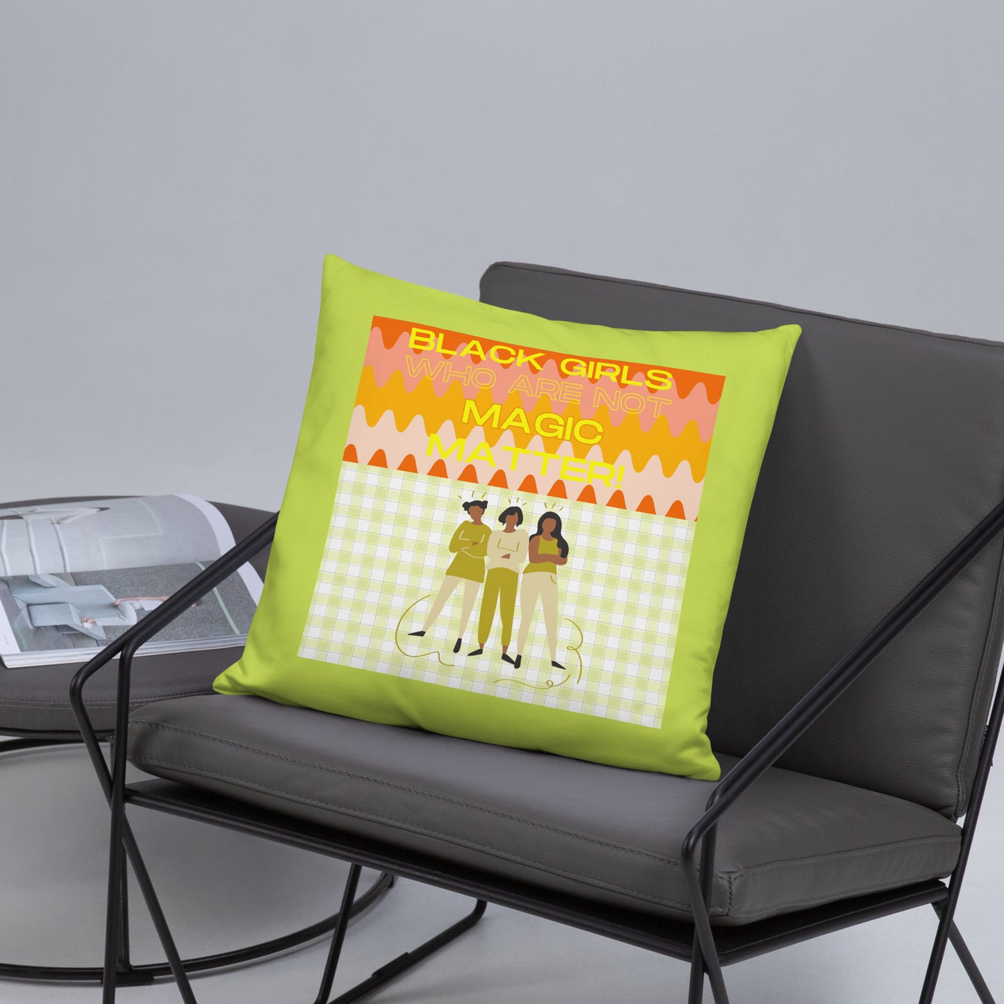 Black Not Magic Pillow #2