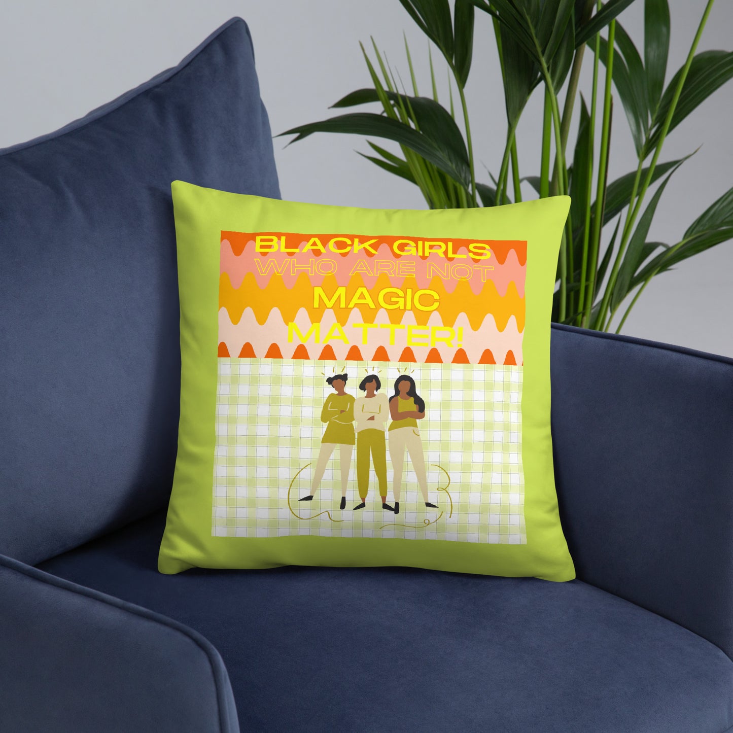 Black Not Magic Pillow #2