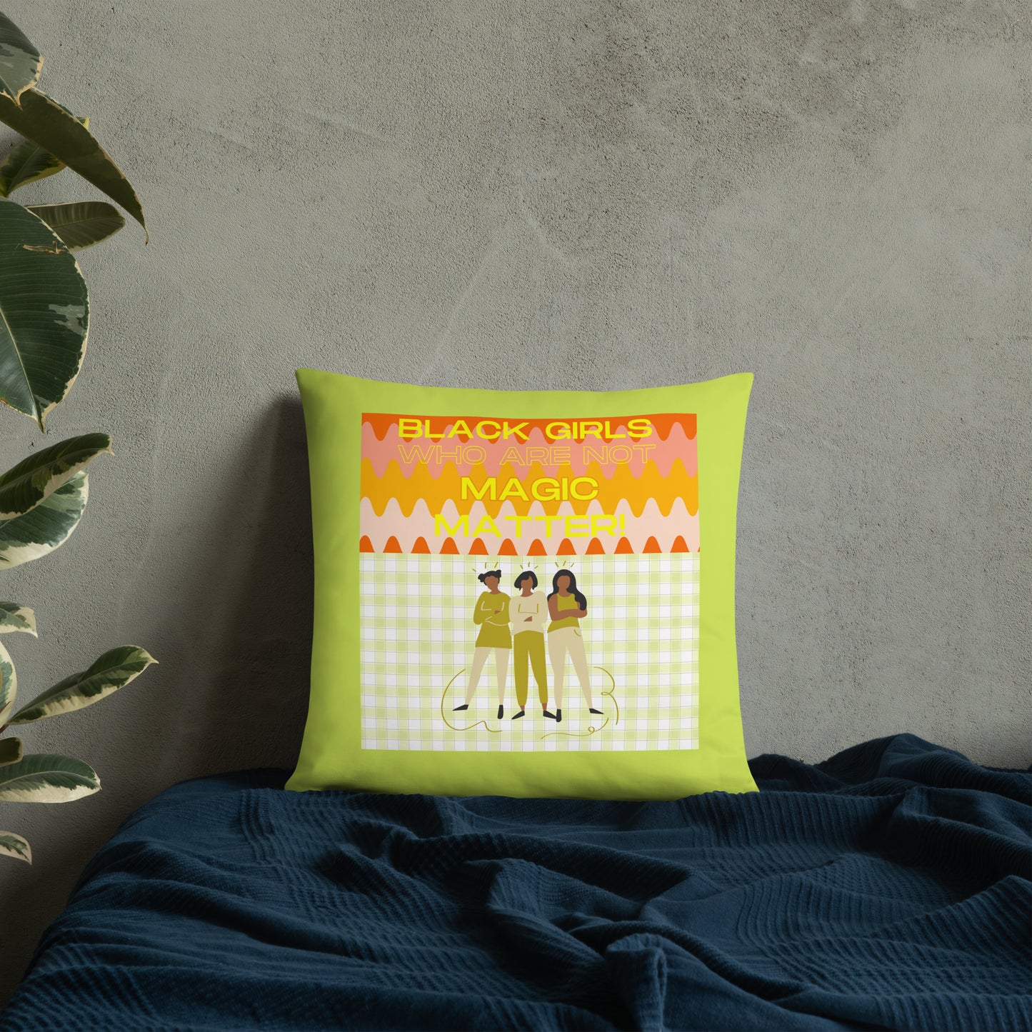 Black Not Magic Pillow #2