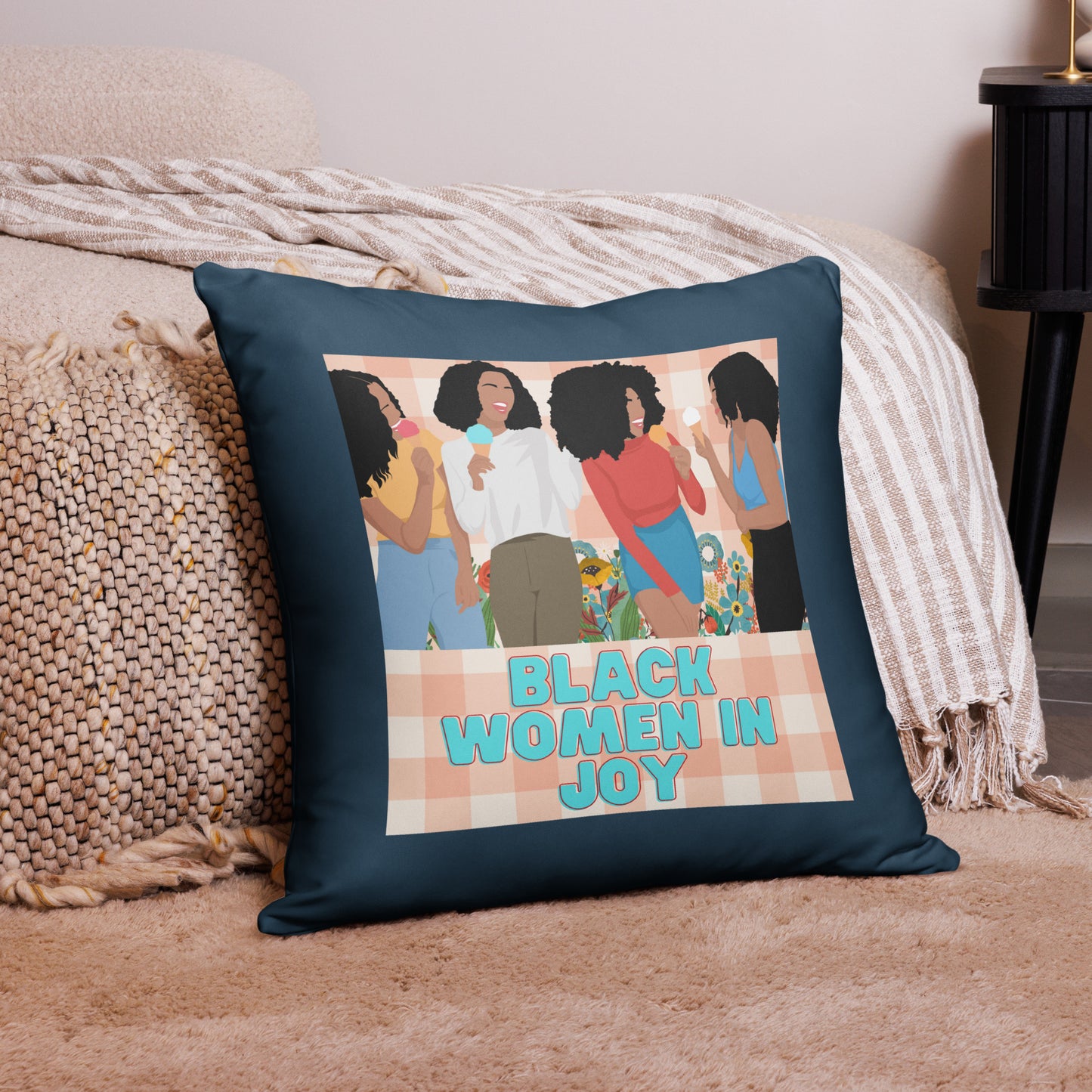 Black Women in Joy Pillow 1