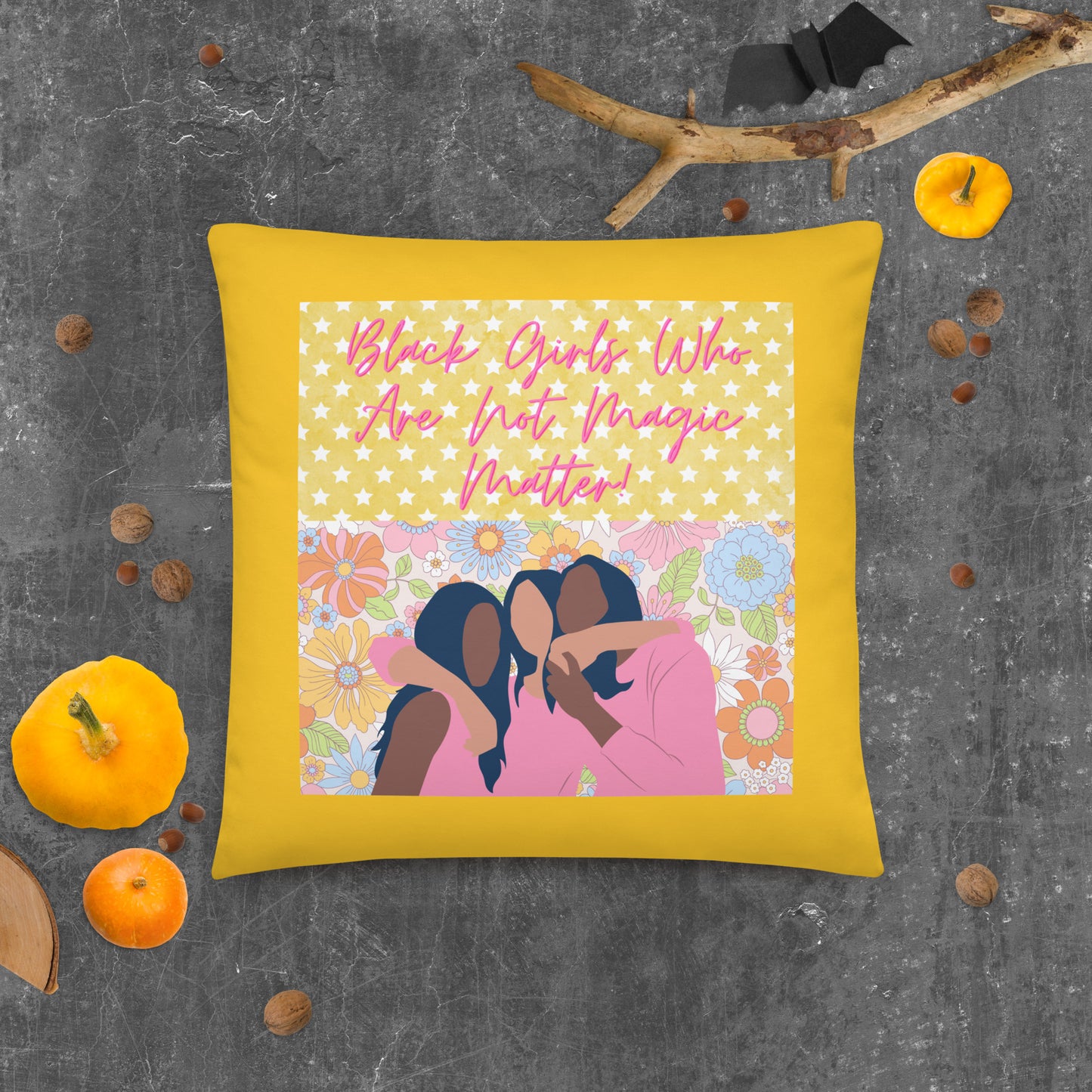 Black Not Magic Pillow #3