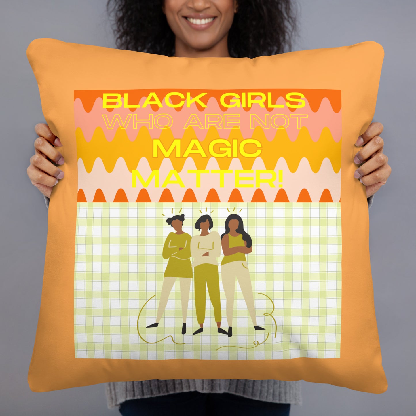 Black Not Magic Pillow #2A