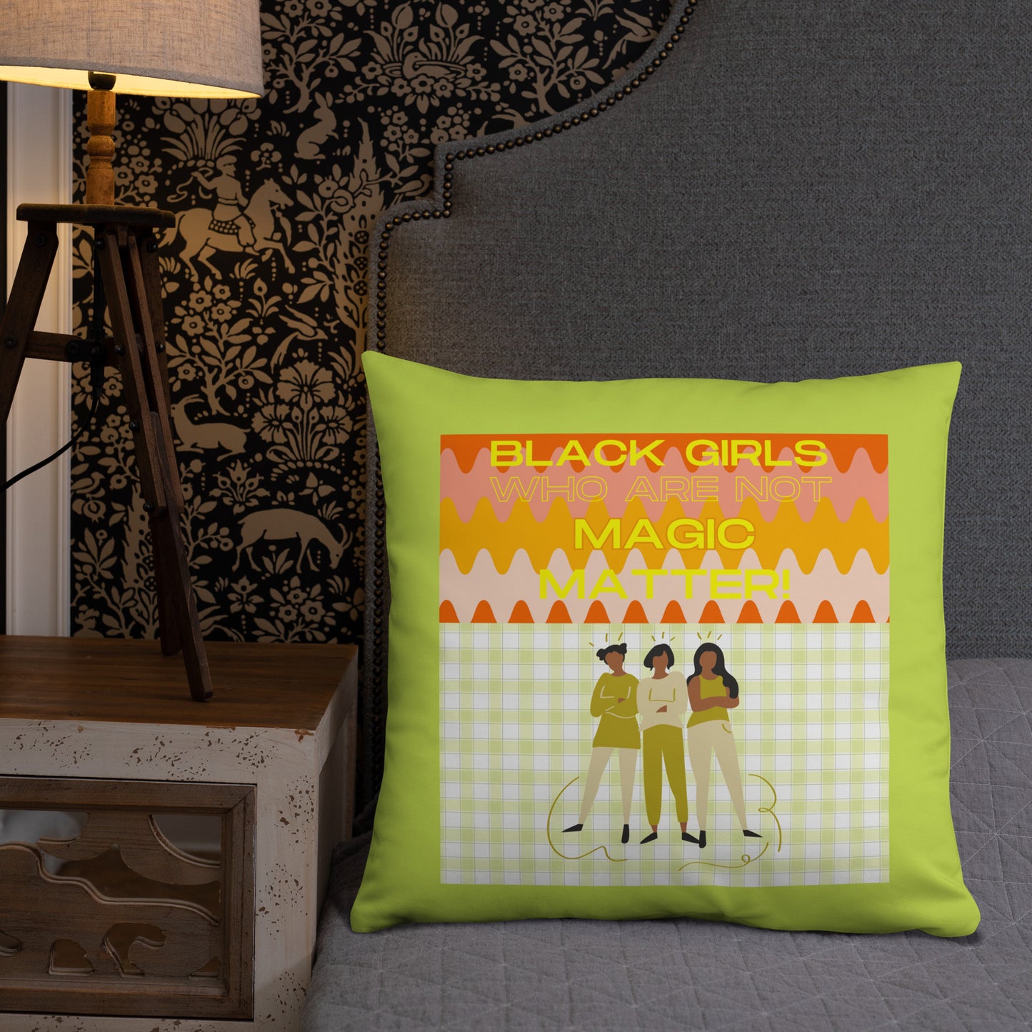 Black Not Magic Pillow #2