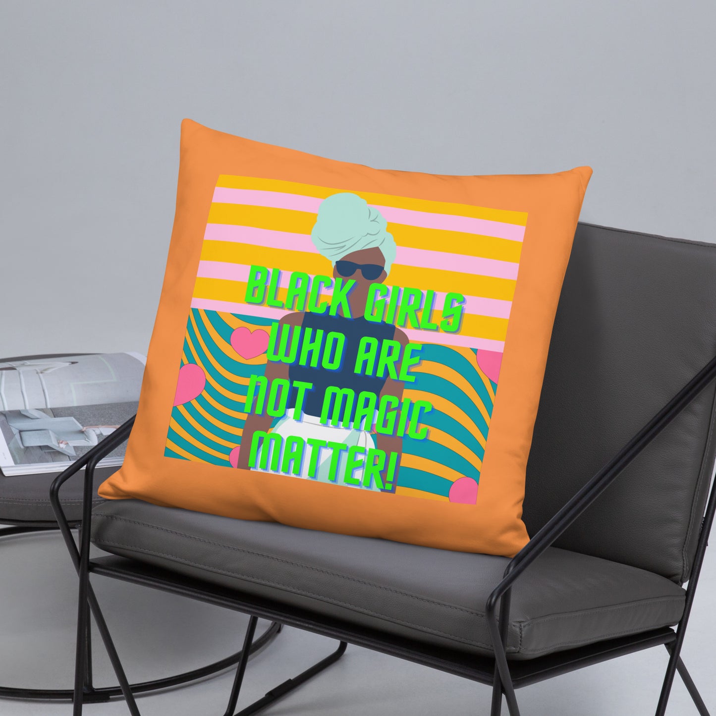 Black Not Magic Pillow #1A