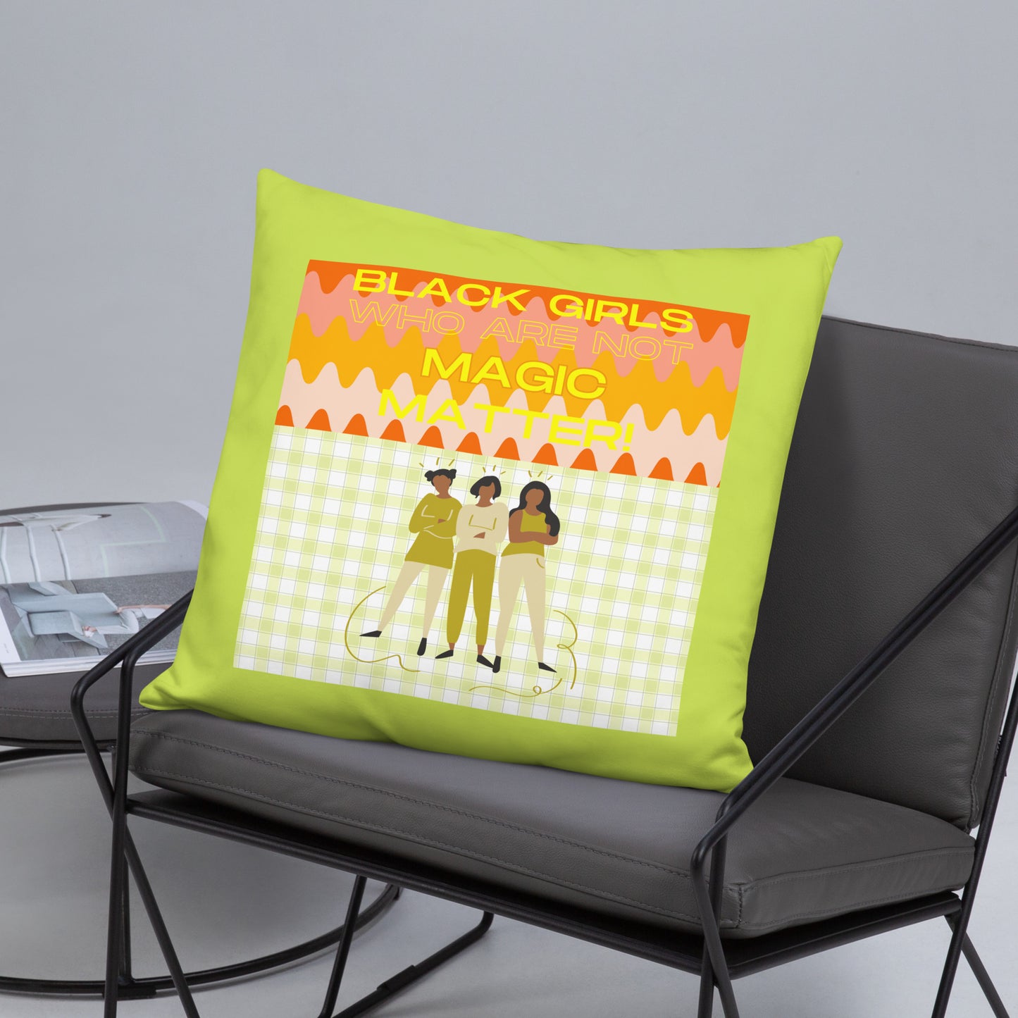 Black Not Magic Pillow #2