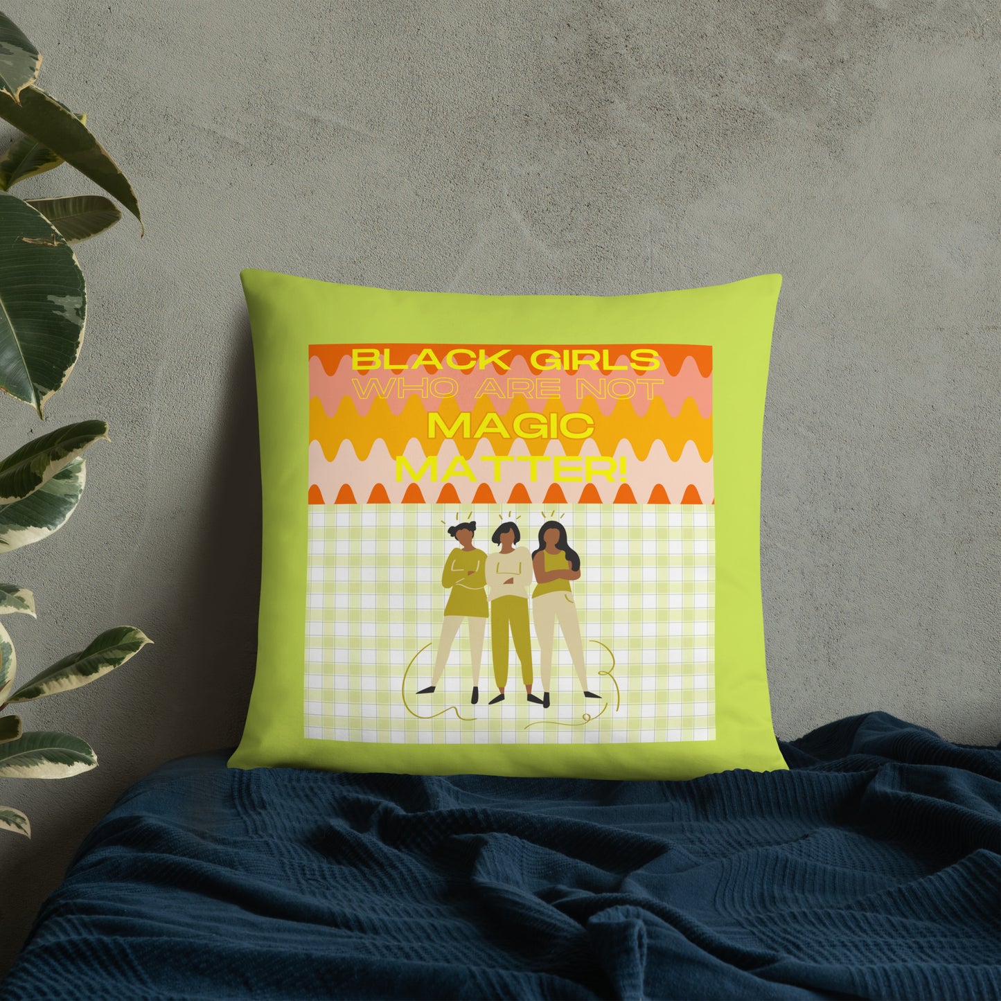 Black Not Magic Pillow #2