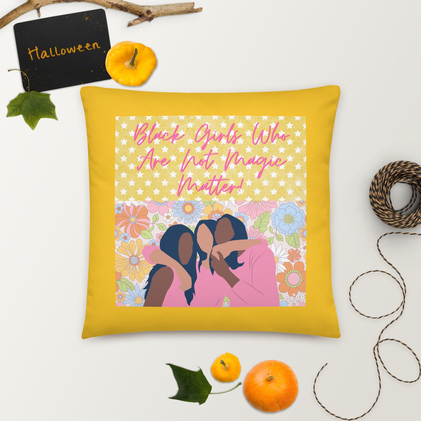 Black Not Magic Pillow #3