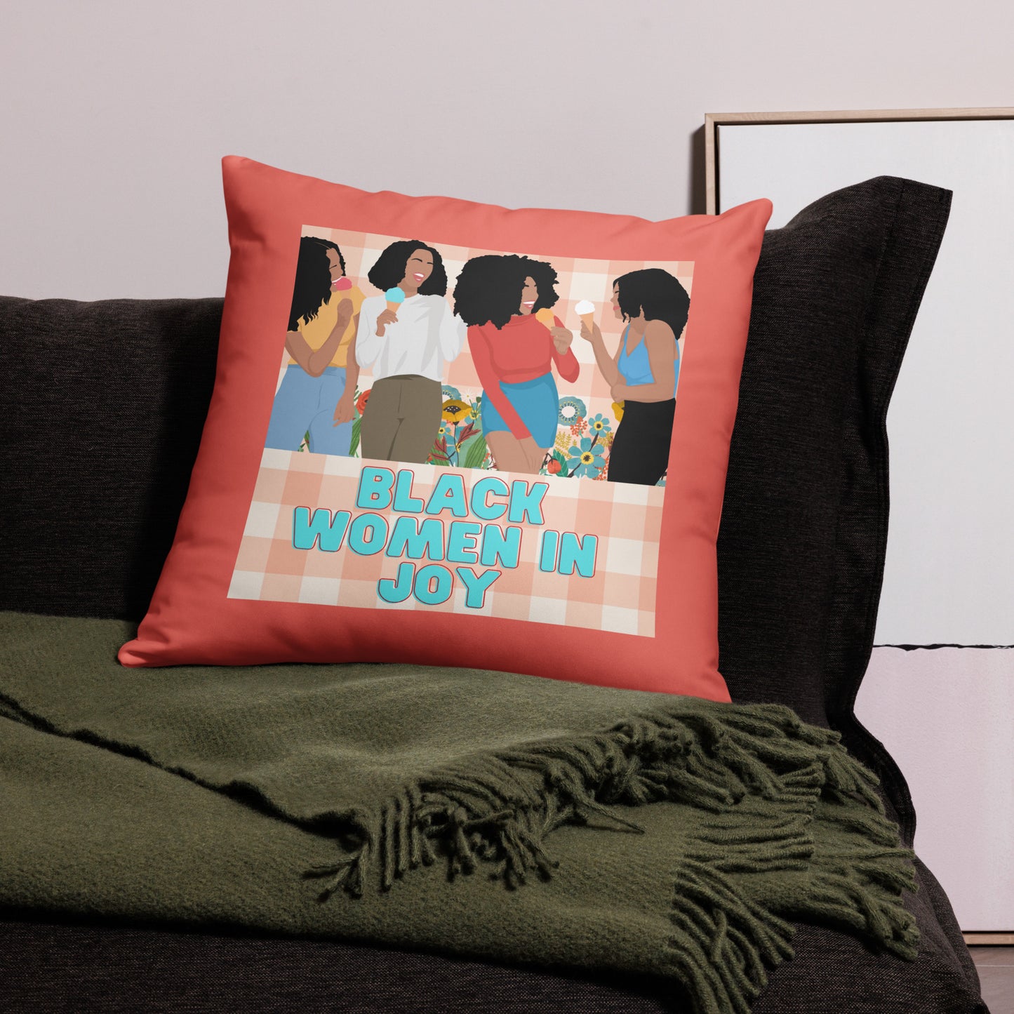 Black Women in Joy Pillow 2
