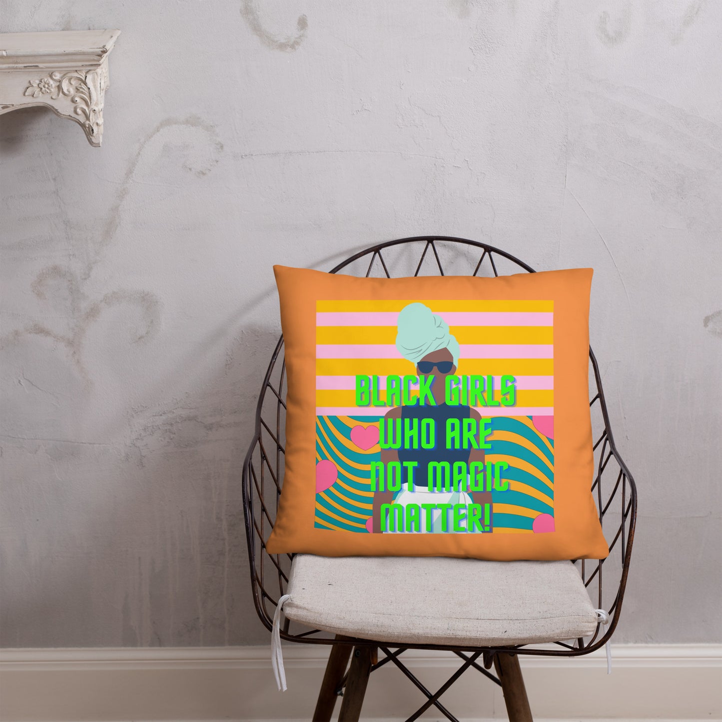 Black Not Magic Pillow #1A