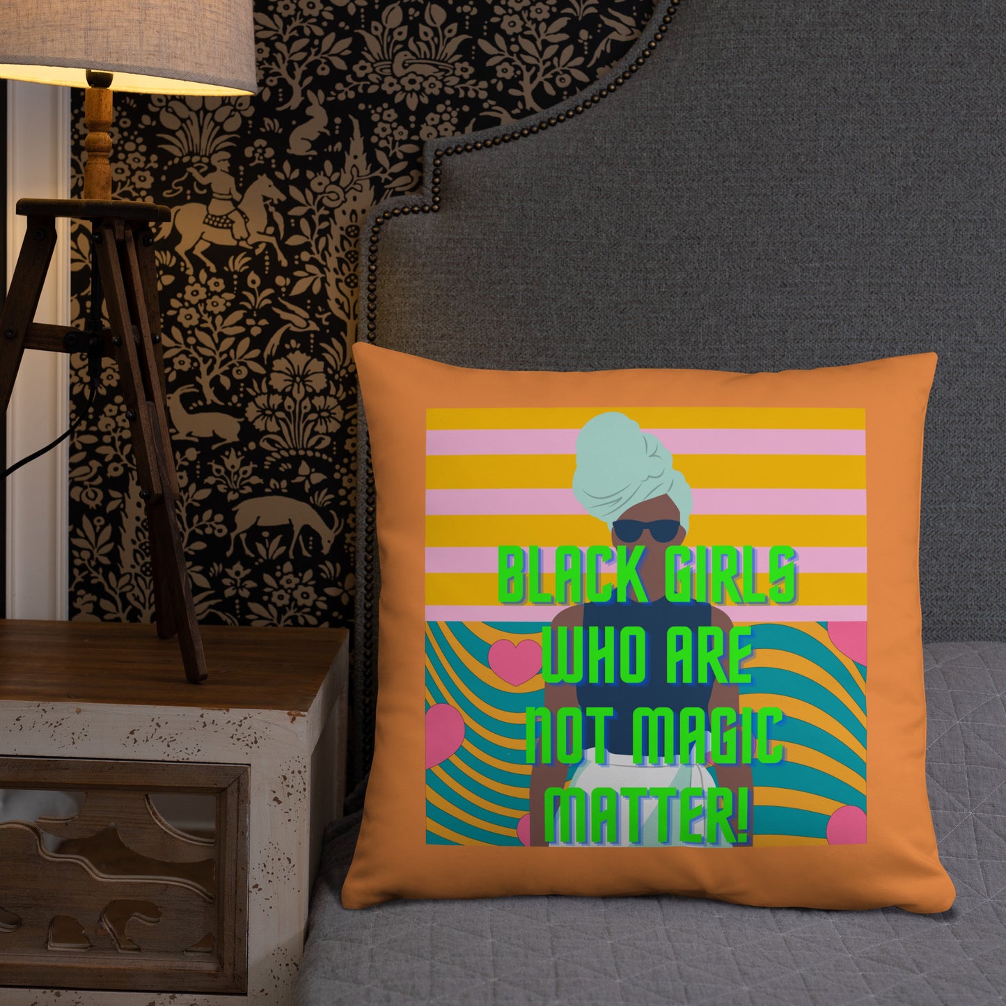 Black Not Magic Pillow #1A