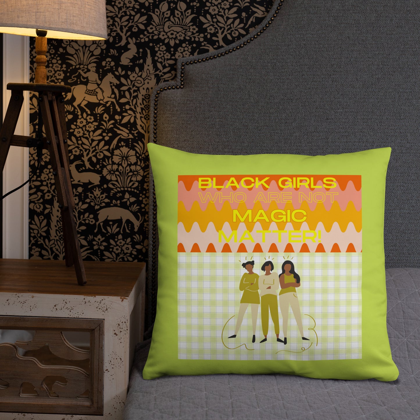 Black Not Magic Pillow #2