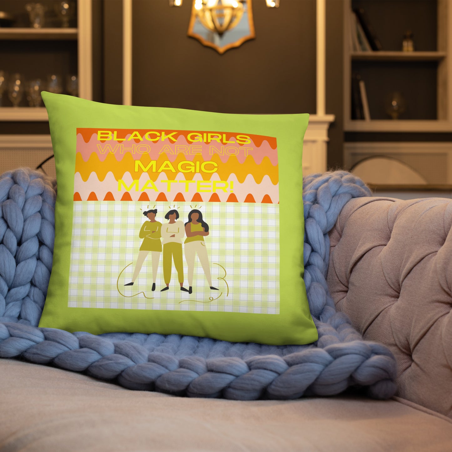 Black Not Magic Pillow #2