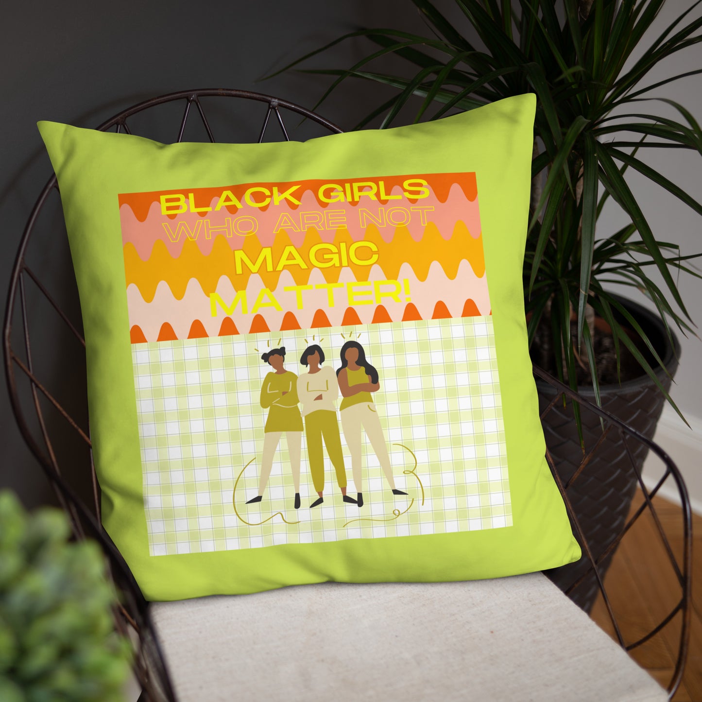 Black Not Magic Pillow #2