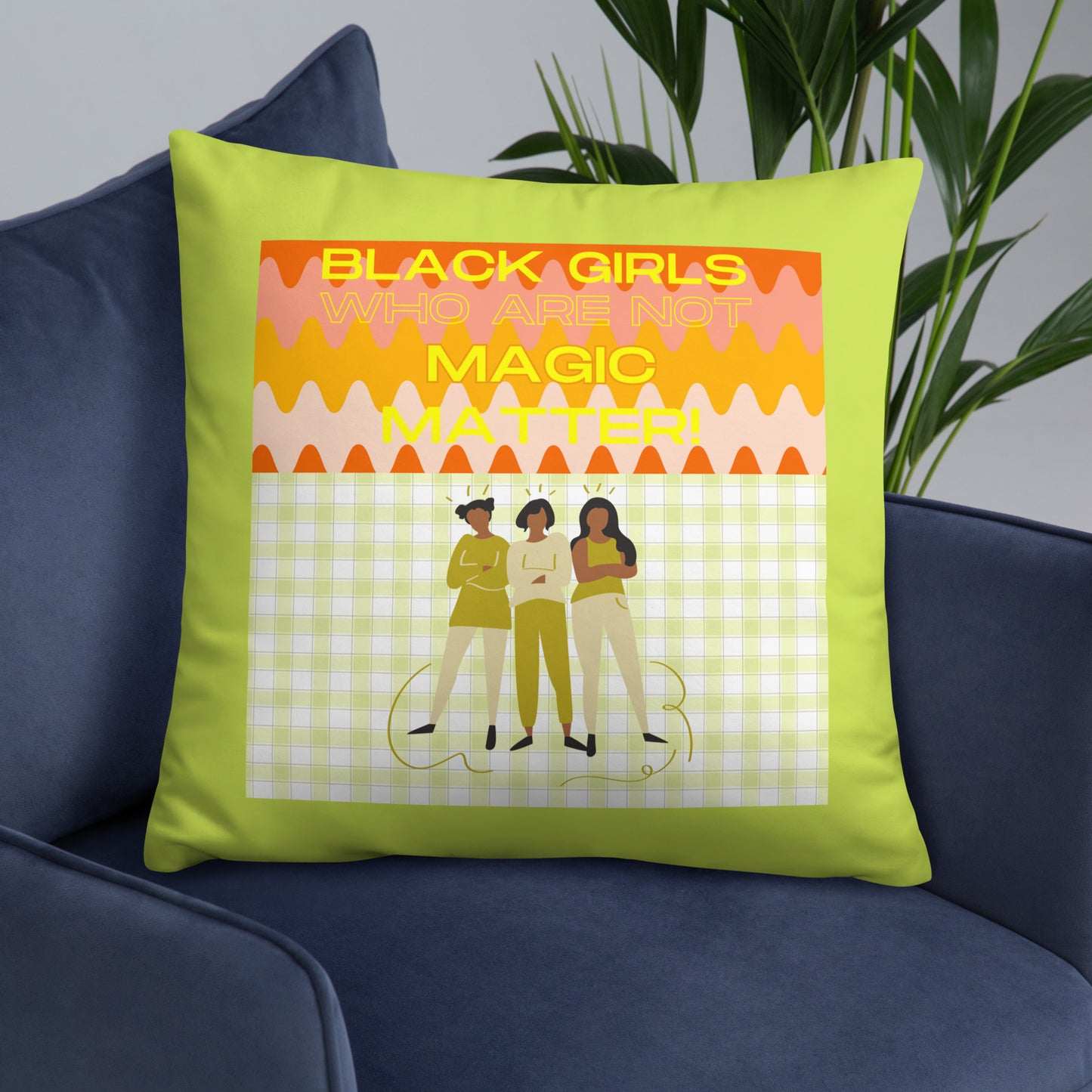 Black Not Magic Pillow #2