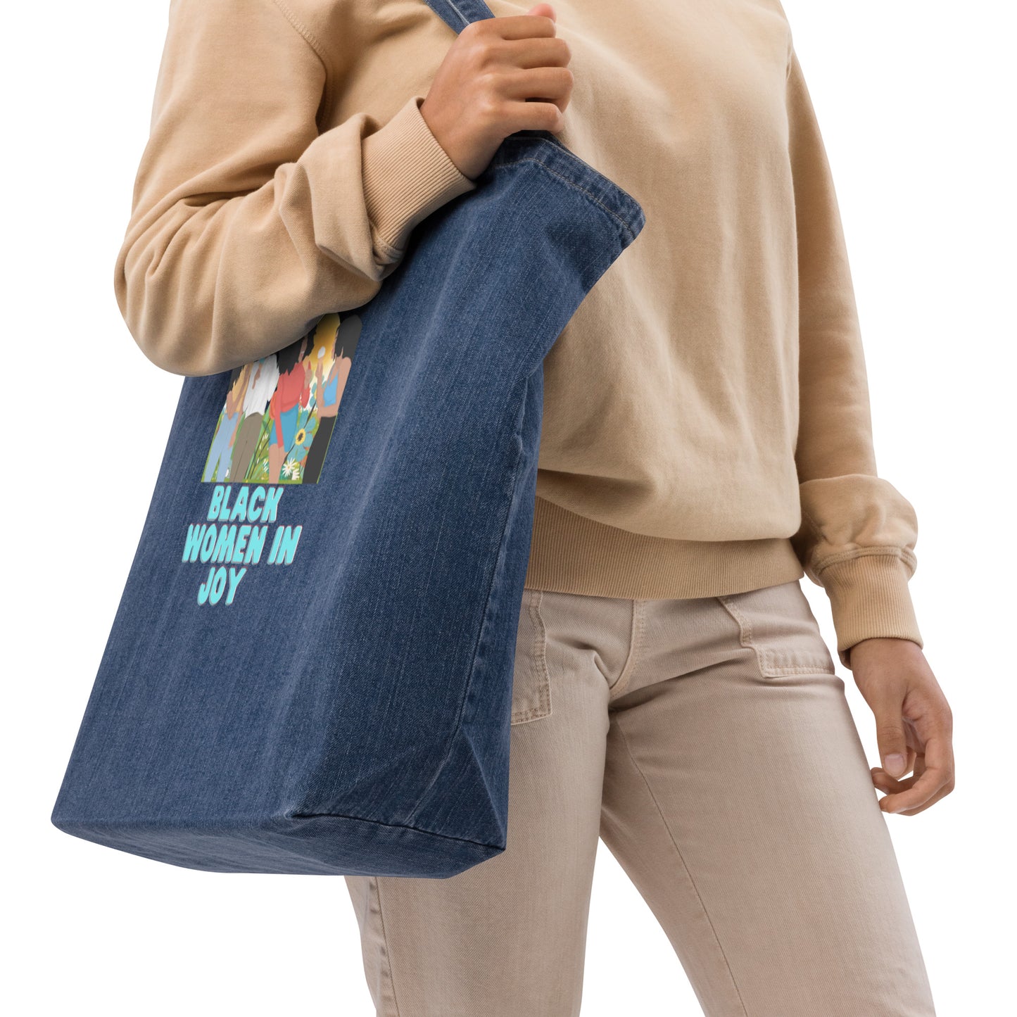 BWJ Organic Denim Tote Bag